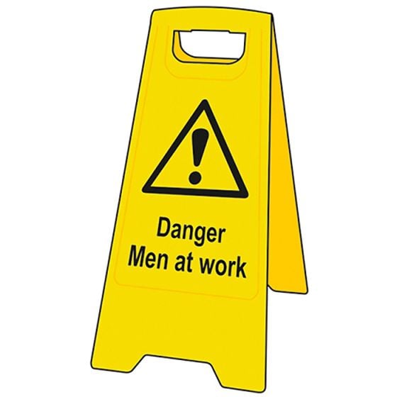 Danger Men At Work Heavy-Duty A Board by Scan - 4710