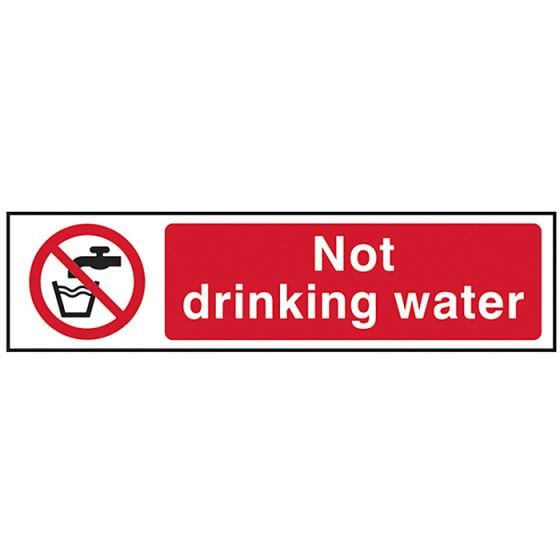 Not Drinking Water - PVC 200 x 50mm by Scan - 5051