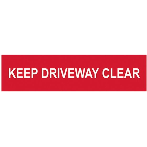 Keep Driveway Clear - PVC 200 x 50mm by Scan - 5252