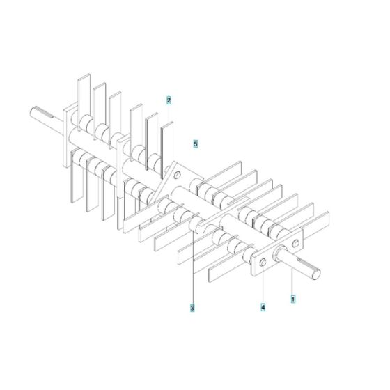 Flail Blade Assembly for Husqvarna SD22H5DSA Dethatcher