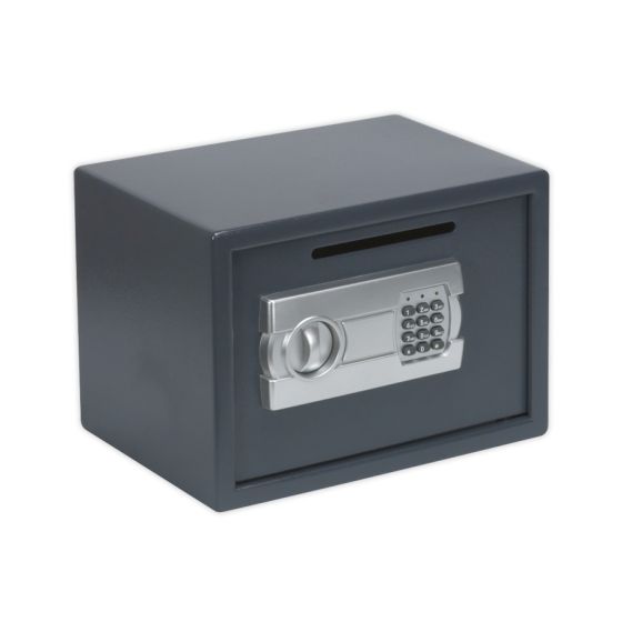 Electronic Combination Security Safe with Deposit Slot 350 x 250 x 250mm Sealey Part No. SECS01DS