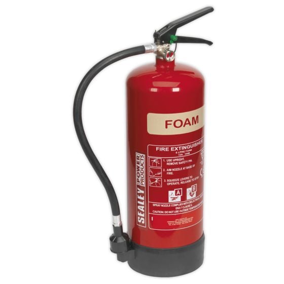 Fire Extinguisher 6ltr Foam Sealey Part No. SFE06