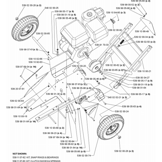 Mower Deck/Cutting Deck Assembly for Husqvarna SG13 Lawn Care Equipment