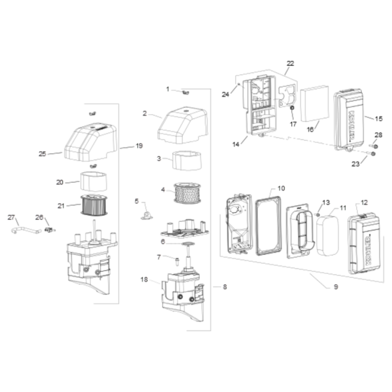 Air Intake for Kohler SH270 Engines