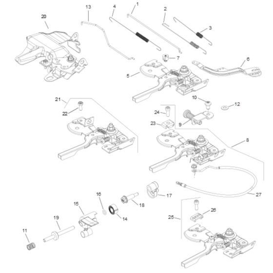 Engine Controls for Kohler SH270 Engines