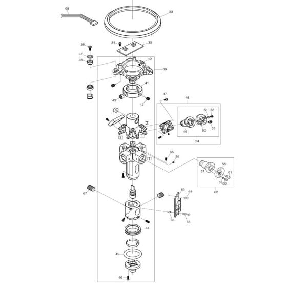 Internal Assembly for Makita SK209GD Digital Measuring Tool