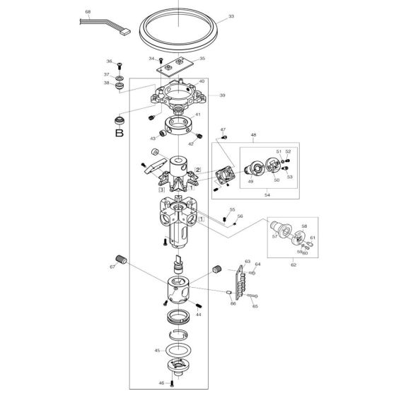 Internal Assembly for Makita SK312GD Digital Measuring Tool