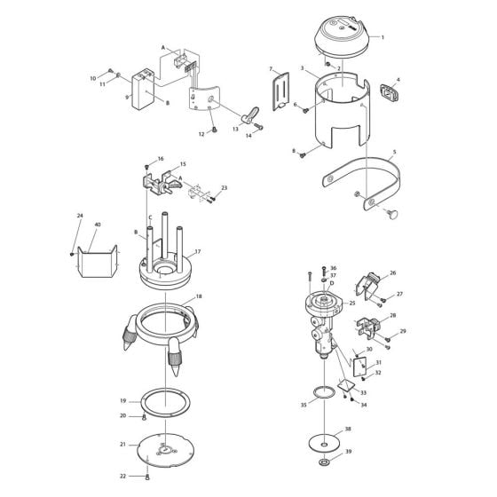 Complete Assembly for Makita SK66 Digital Measuring Tool