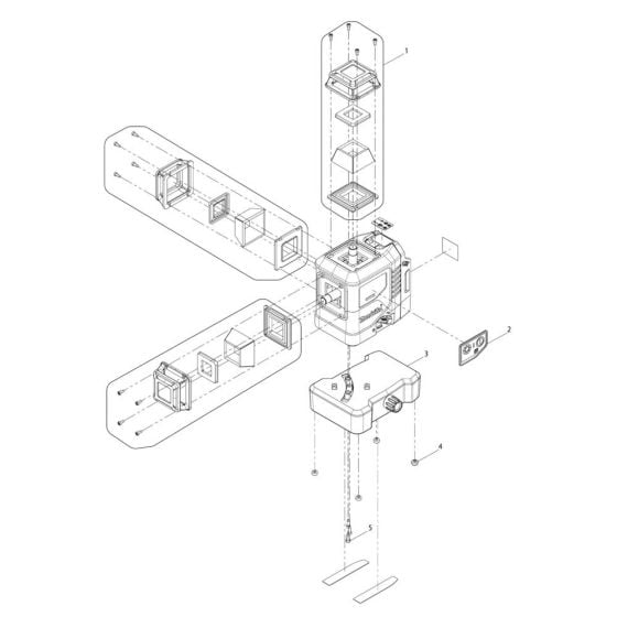 Complete Assembly for Makita SK700GD Digital Measuring Tool