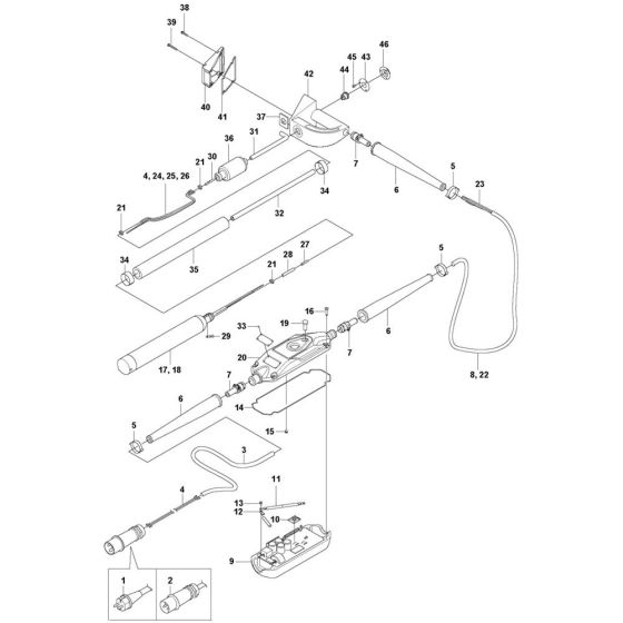 Complete Assembly for Husqvarna SMART-E 40 Poker