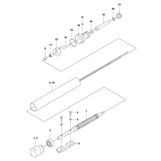 Vibrator Assembly for Husqvarna SMART-E 40 Poker