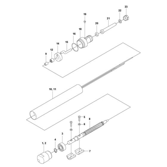 Vibrator Assembly for Husqvarna SMART-E 56 Poker