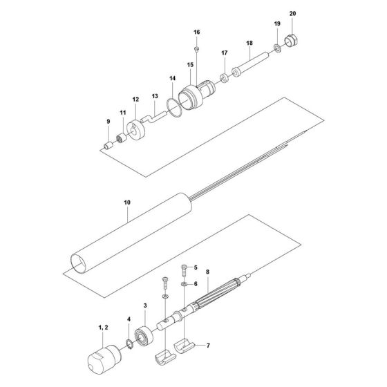 Vibrator Assembly for Husqvarna SMART 65 Poker