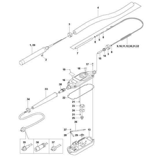 Complete Assembly for Husqvarna SMART 48 Poker