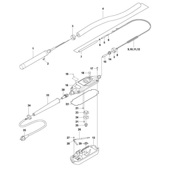 Complete Assembly for Husqvarna SMART 65 Poker