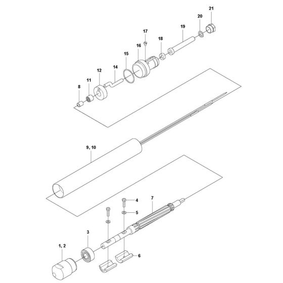 Vibrator Assembly for Husqvarna SMART 40 Poker