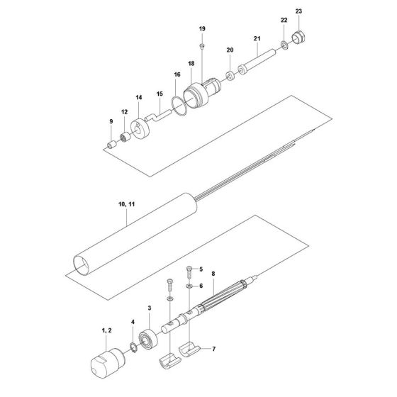 Vibrator Assembly for Husqvarna SMART 56 Poker