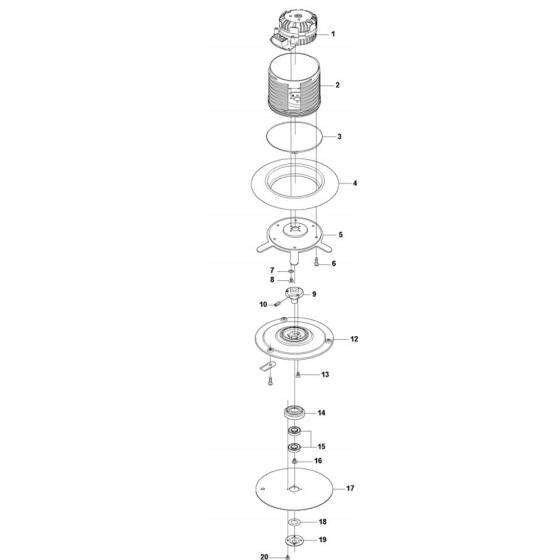 Blade Motor & Cutting Equipment Assembly for Husqvarna Automower Solar Hybrid