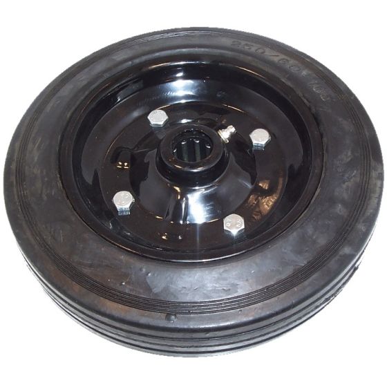 10" Solid Rubber Tyred Wheel with Metal Centre