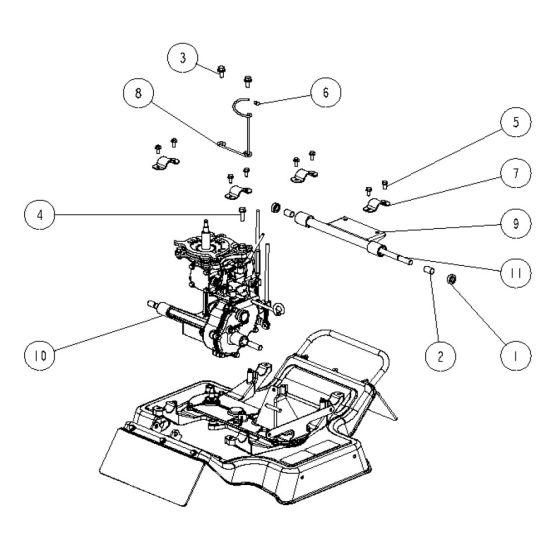 Drive, Cutting Assembly -2 for OREC SP1000 Mower