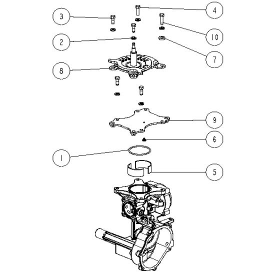 Transmission Assembly -5 for OREC SP1000 Mower