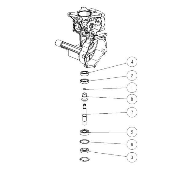 Transmission Assembly -7 for OREC SP1000 Mower