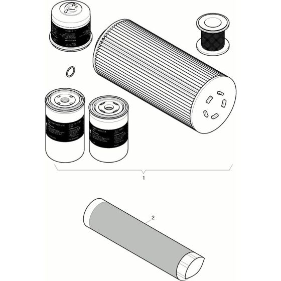 Genuine Filter Service Items for HATZ 4H50T.10 Engines