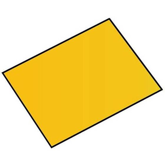 Magnetic Square Number Plate - Yellow