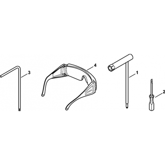 Tools, Extras Assembly for Stihl SR200-Z Mistblower