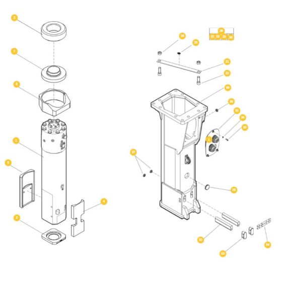 Epiroc SRB 135 HD (S/N MHN003200-) Hydraulic Breaker Assembly