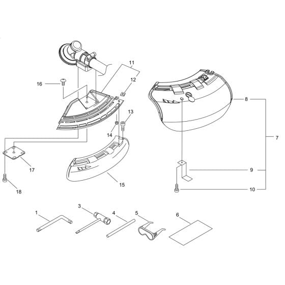 Shield for ECHO SRM-235ES/L Brushcutter