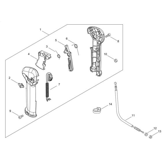 Throttle for ECHO SRM-236/U Brushcutter