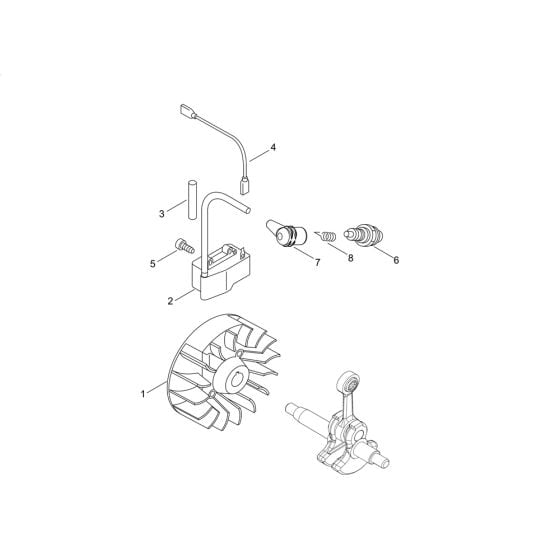 Magneto for ECHO SRM-236ES/L Brushcutter