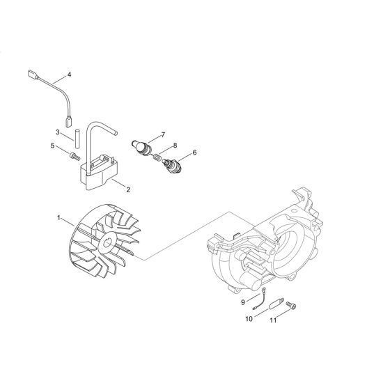 Magneto for ECHO SRM-236TES/L Brushcutter