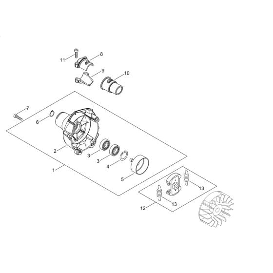 Clutch for ECHO SRM-236TES/L Brushcutter