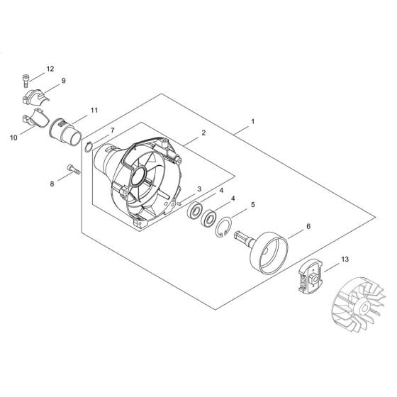 Clutch for ECHO SRM-237TES/L Brushcutter