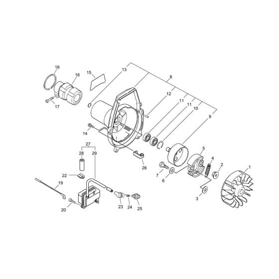 Fan Case for ECHO SRM-240ES/U Brushcutter