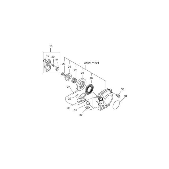 Recoil Starter for ECHO SRM-240ES/U Brushcutter