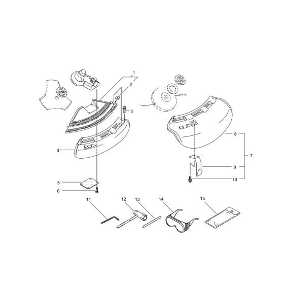 Shield for ECHO SRM-240ES/U Brushcutter