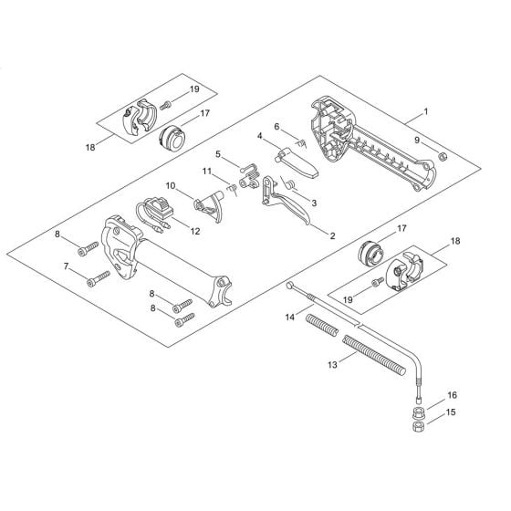 Throttle for ECHO SRM-2621ES/L Brushcutter