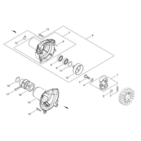 Clutch for ECHO SRM-2621ES/L Brushcutter