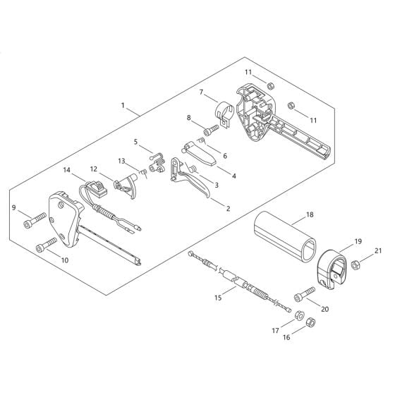 Throttle for ECHO SRM-265/L Brushcutter