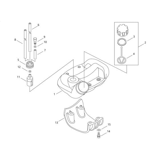 Fuel Tank for ECHO SRM-265/L Brushcutter