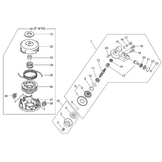 Gear Case for ECHO SRM-265ES/L Brushcutter