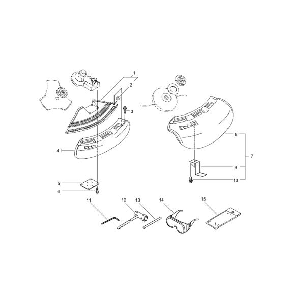 Shield for ECHO SRM-265ES/L Brushcutter