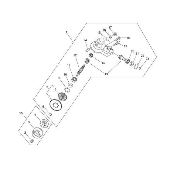 Gear Case for ECHO SRM-265ES/U Brushcutter