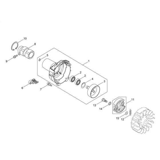 Clutch for ECHO SRM-265TES/U Brushcutter