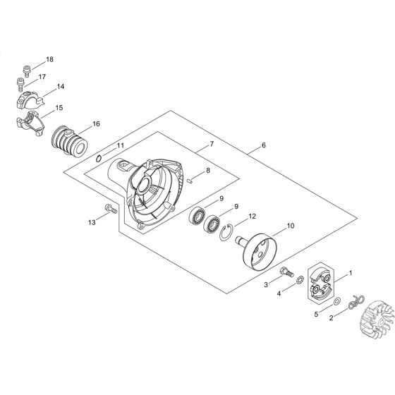 Clutch for ECHO SRM-300TES/L Brushcutter