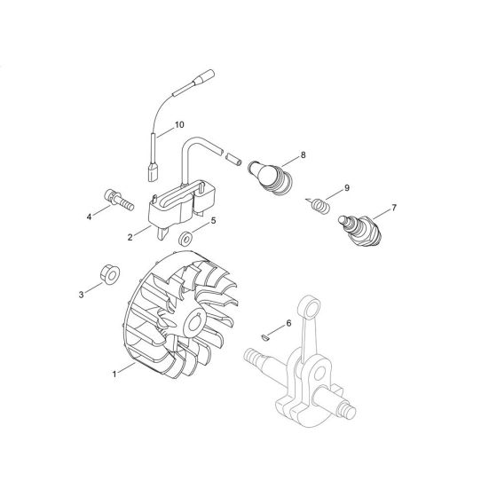 Magneto for ECHO SRM-300TES/U Brushcutter