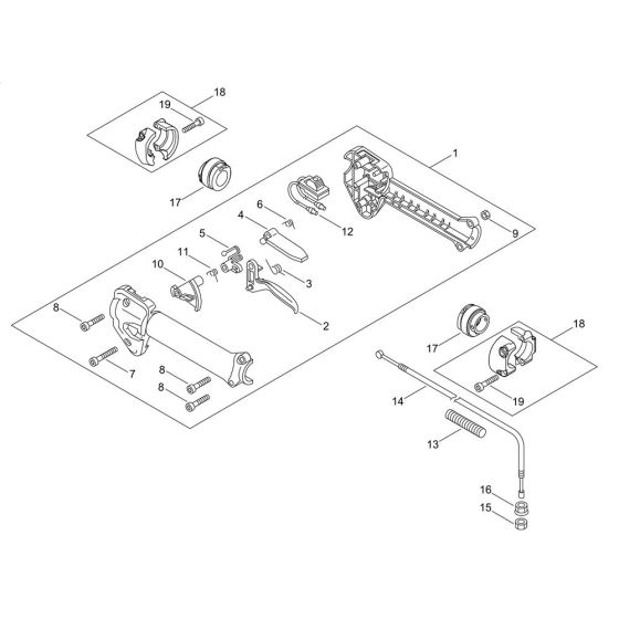 Throttle for ECHO SRM-3021TES/L Brushcutter